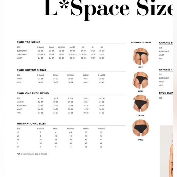 LSpace String Cheeky Bikini Size 10 NWT - Picture 16 of 16